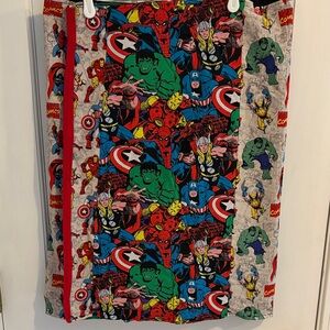 Marvel Superheroes Skirt handmade about size large one of a kind